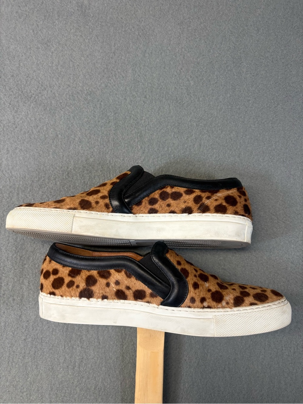 Givenchy Ponyhair Loafers Sneakers Slip On Skate Leopard 37 /6.5 - Picture 6 of 7